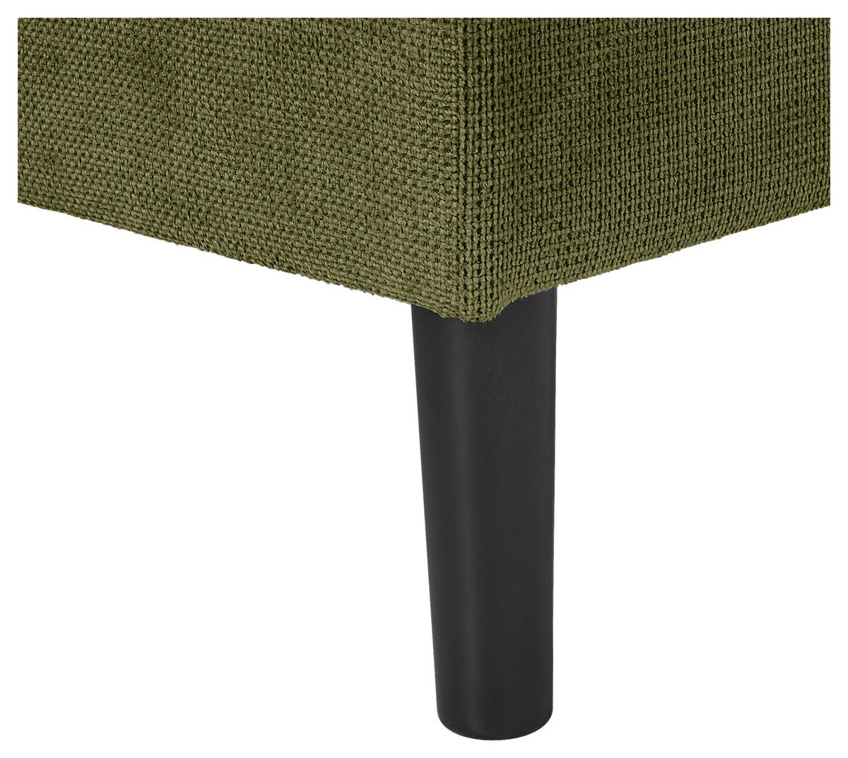 Ecksofa Boston, D. Grün S: 157x231 cm - Dunkelgrün/Schwarz, KONVENTIONELL, Textil (157/231cm) - P & B