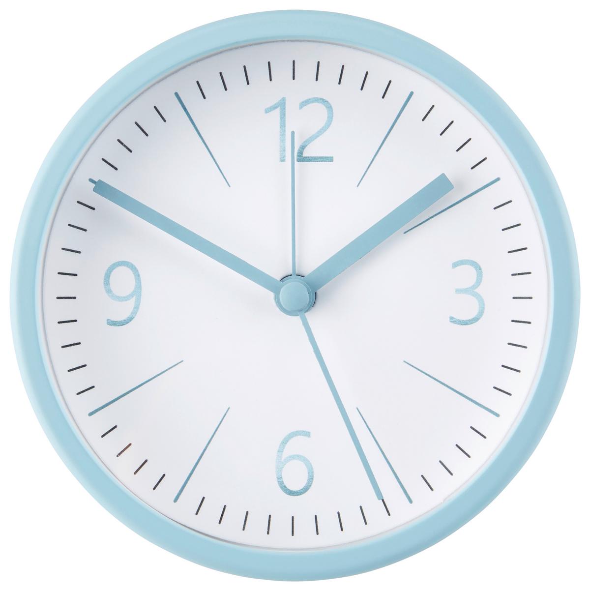 Wecker Alexian Versch. Farben, D: 11,2 cm - Blau/Pink, Basics, Glas/Papier (11,2cm) - Luca Bessoni