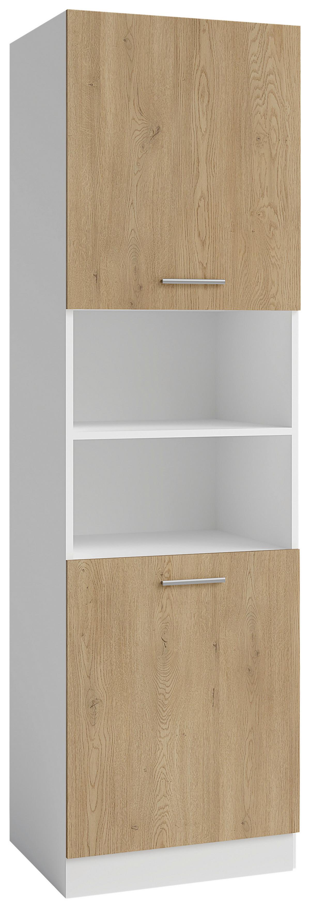 SKRINKA NA VSTAVANÉ SPOTREBIČ EVA II - biela/farba duba, kompozitné drevo/plast (60/206/60cm)