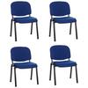 Besucherstuhl Xt 600 - Blau/Schwarz, Basics, Textil/Metall (58/84/48cm) - MID.YOU