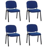 Besucherstuhl Xt 600 - Blau/Schwarz, Basics, Textil/Metall (58/84/48cm) - MID.YOU