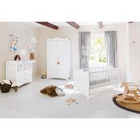 Babyzimmer 100023b Florentina - Weiß, Trend, Holz/Holzwerkstoff (146/76/85cm) - Pinolino