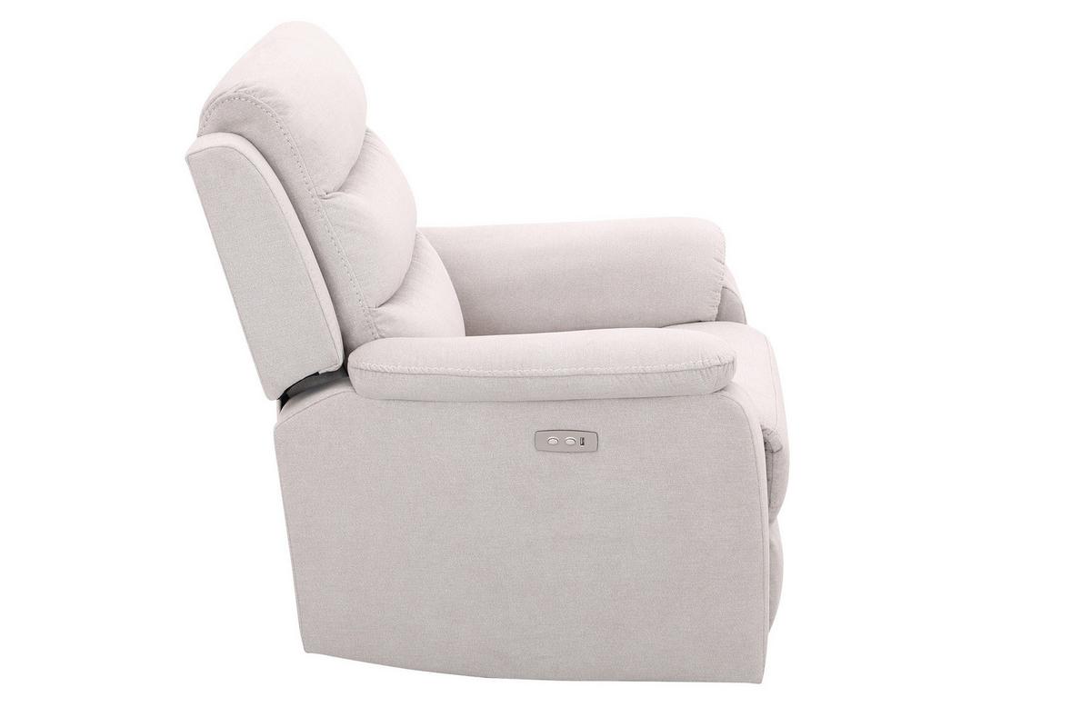 Relaxačné kreslo MANCHESTER, béžová - čierna/béžová, Konventionell, textil/plast (82/103/96cm) - Based