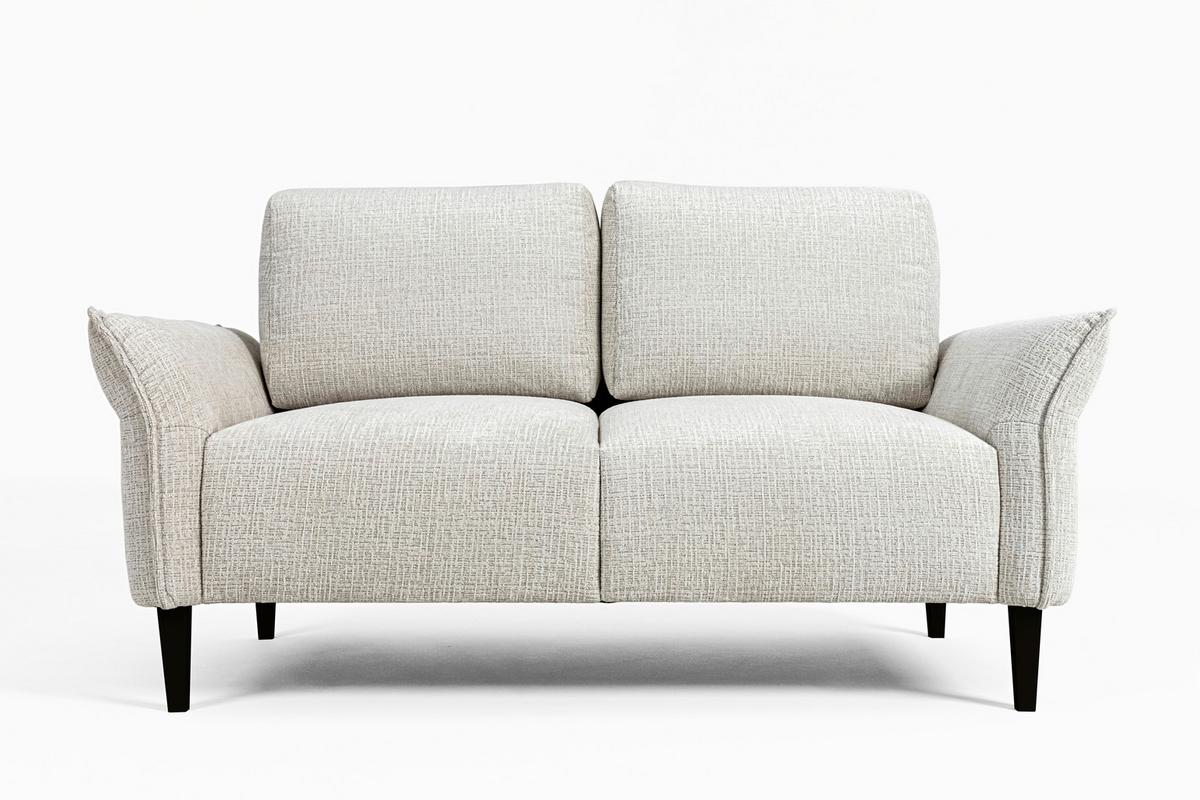 Třímístná pohovka CUSTOM, krémová - černá/krémová, Moderní, dřevo/textil (183/85/92cm) - Mömax