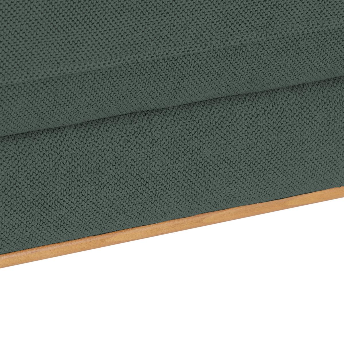 Ecksofa Bergamo - Waldgrün/Schwarz, MODERN, Textil (238/162cm) - Ondega