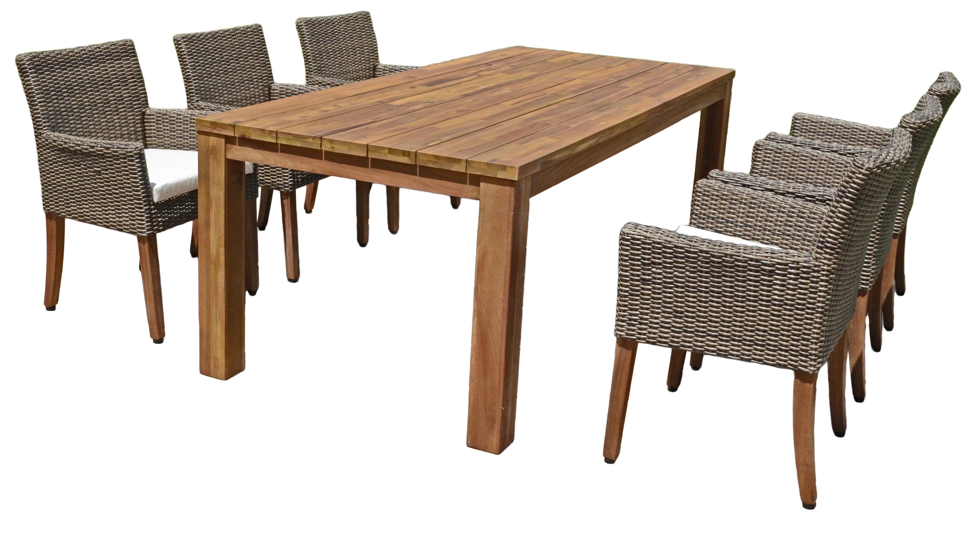 Gartentisch Pala Akazienholz L 200 cm - Braun, Basics, Holz (200/78/100cm)
