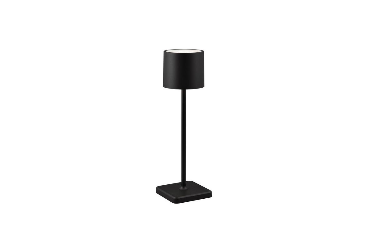 Akku-Tischleuchte R54096132 Fernandez - Schwarz, KONVENTIONELL, Kunststoff (12,5/38cm)