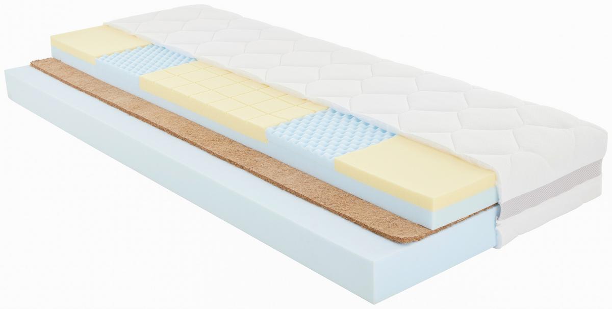 Viscomatratze Femina Nova 90x200cm Extra Fest - Weiß, Textil (90/200cm) - Primatex Deluxe