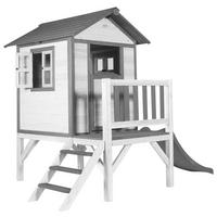 Spielhaus C050.002.80 - Weiß/Grau, KONVENTIONELL, Holz/Kunststoff (240/189/167cm) - Ambia Garden