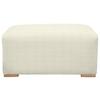 Hocker Vouge Creme BxHxT: 101x44x92 cm - Buchefarben/Creme, KONVENTIONELL, Textil (101/44/92cm) - Livetastic