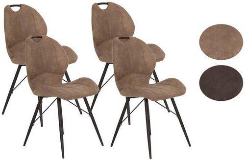 MID.YOU Armlehnstuhl Roberta I S Grau Gepolstert 2er-Set