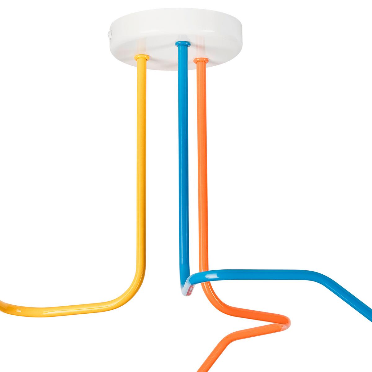 Deckenleuchte Domino Multicolor D: 40 cm - Multicolor, KONVENTIONELL, Metall (40/59cm)