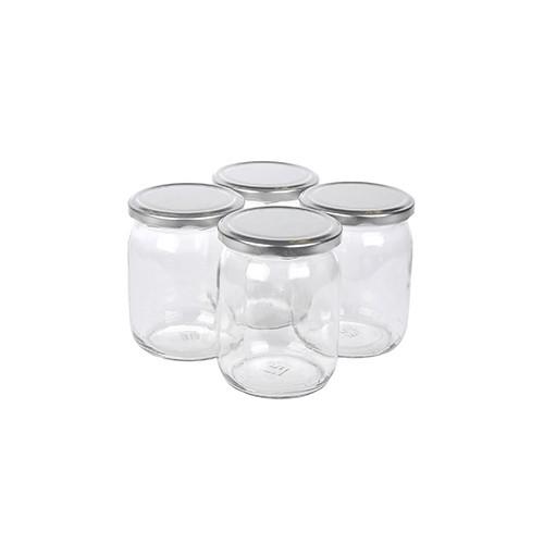 Einmachgläser 4er-set Zora Je 540 Ml, Auslaufsicher - Klar, Basics, Glas (0,540l)