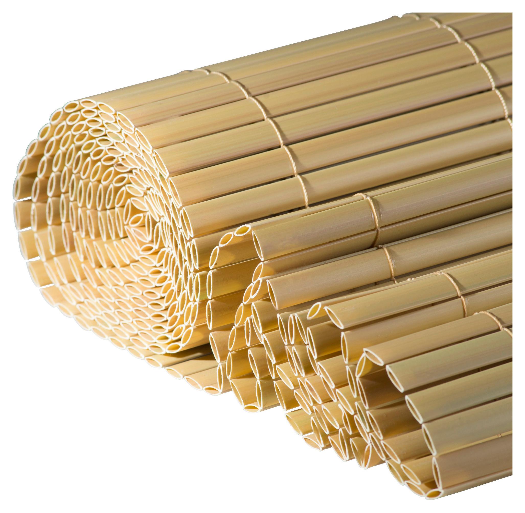 Sichtschutz Presidio Bambus 300x90 Cm Witterungsbeständig - Beige, Basics, Kunststoff (300/90cm)