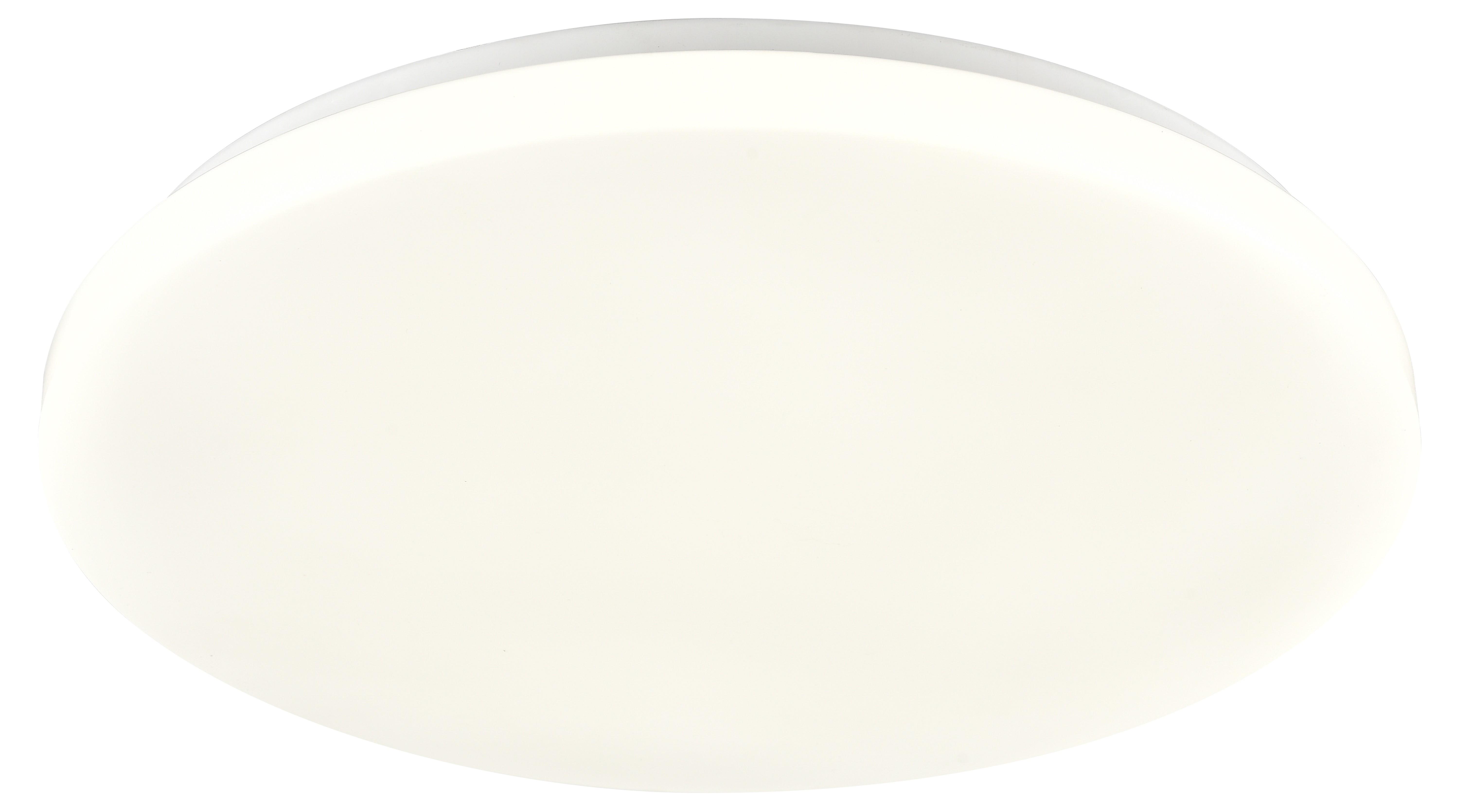 LED-Deckenleuchte Alena Ø 28 cm Weiß - Weiß, KONVENTIONELL, Kunststoff/Metall (28/4,5cm) - Ondega