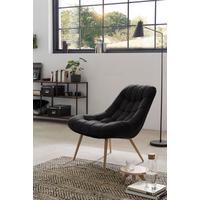 Xxl-sessel Schwarz, Naturfarben B: 76 Cm - Schwarz/Naturfarben, MODERN, Textil (76/85,6/85,6cm) - Livetastic