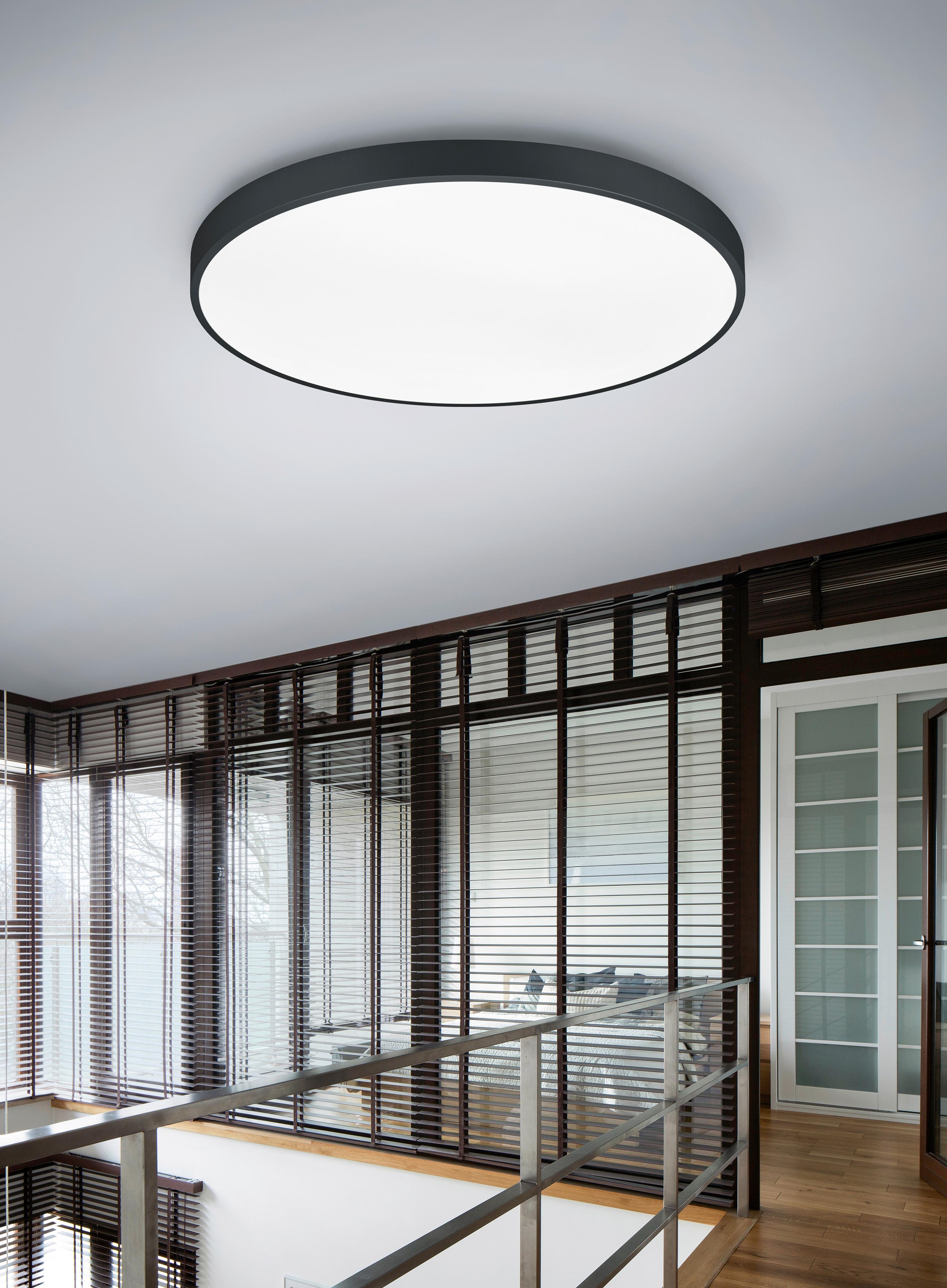 LED-Deckenleuchte 627417532 Waco - Schwarz, Design, Metall (75/6,5cm) - Trio Leuchten