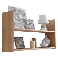 Nástěnný regál SIMONE přírodní - barvy buku, Basics, dřevo (90/45/20cm) - MID.YOU