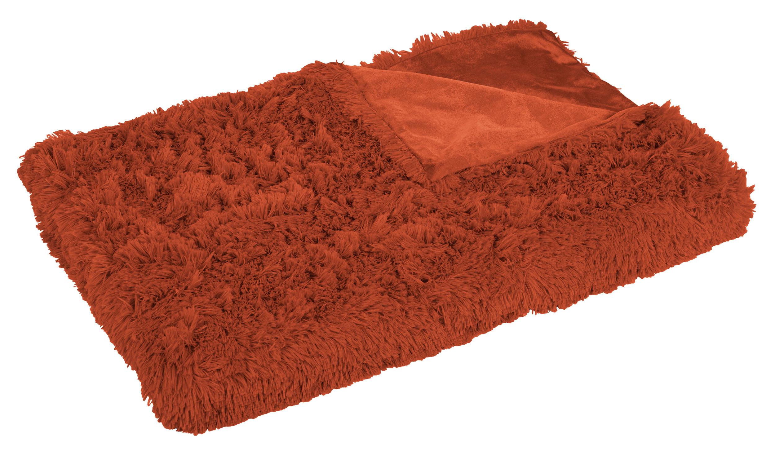Kuscheldecke Carina Terracotta 150x200 Cm Double Face