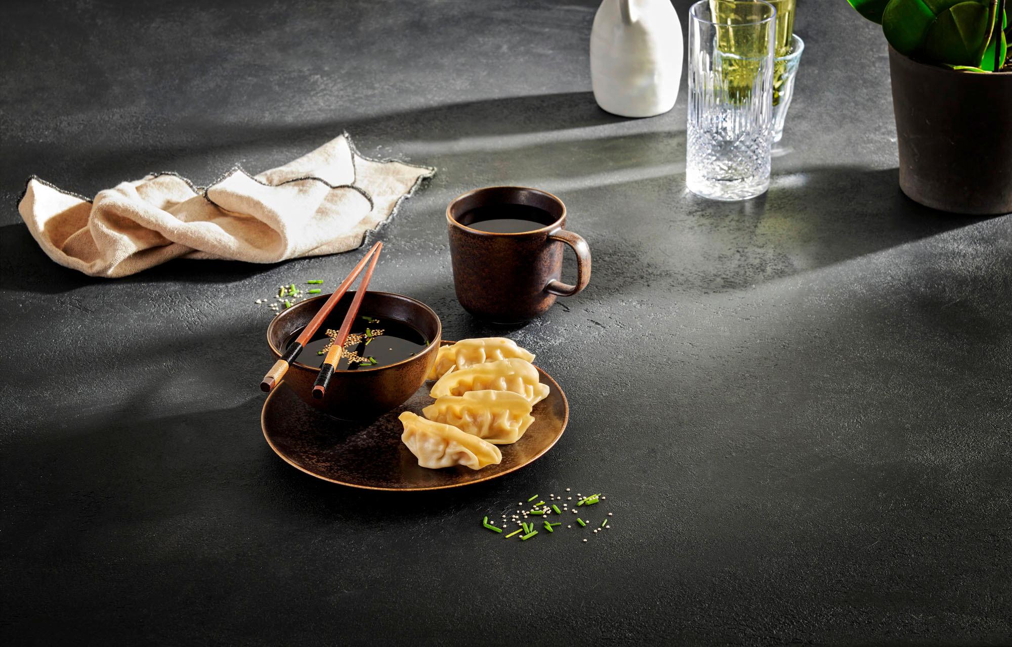 Kaffeebecherset Powerful Braun Schwarz - Schwarz/Braun, Basics, Keramik - Mäser