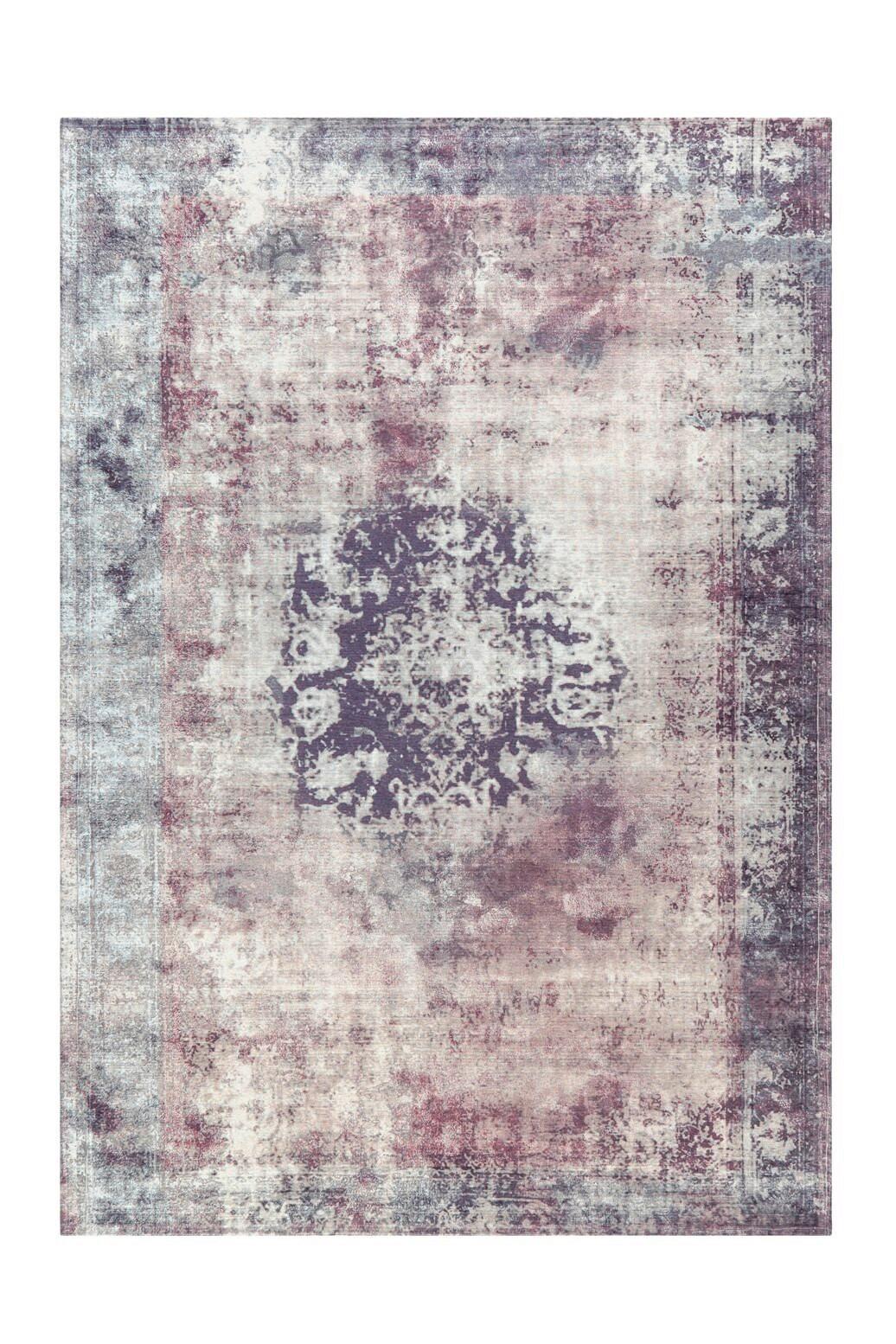 Flachwebteppich Anthrazit Vintage 8403, BxL: 140x200 cm - Anthrazit, KONVENTIONELL, Textil (140/200cm)