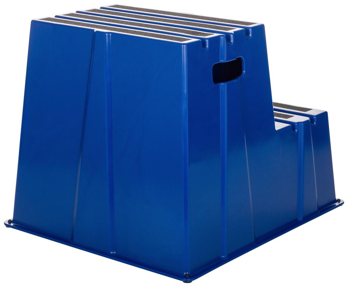 Tritthocker Tio-E2 - Blau, Basics, Kunststoff (57/51/65cm) - MID.YOU