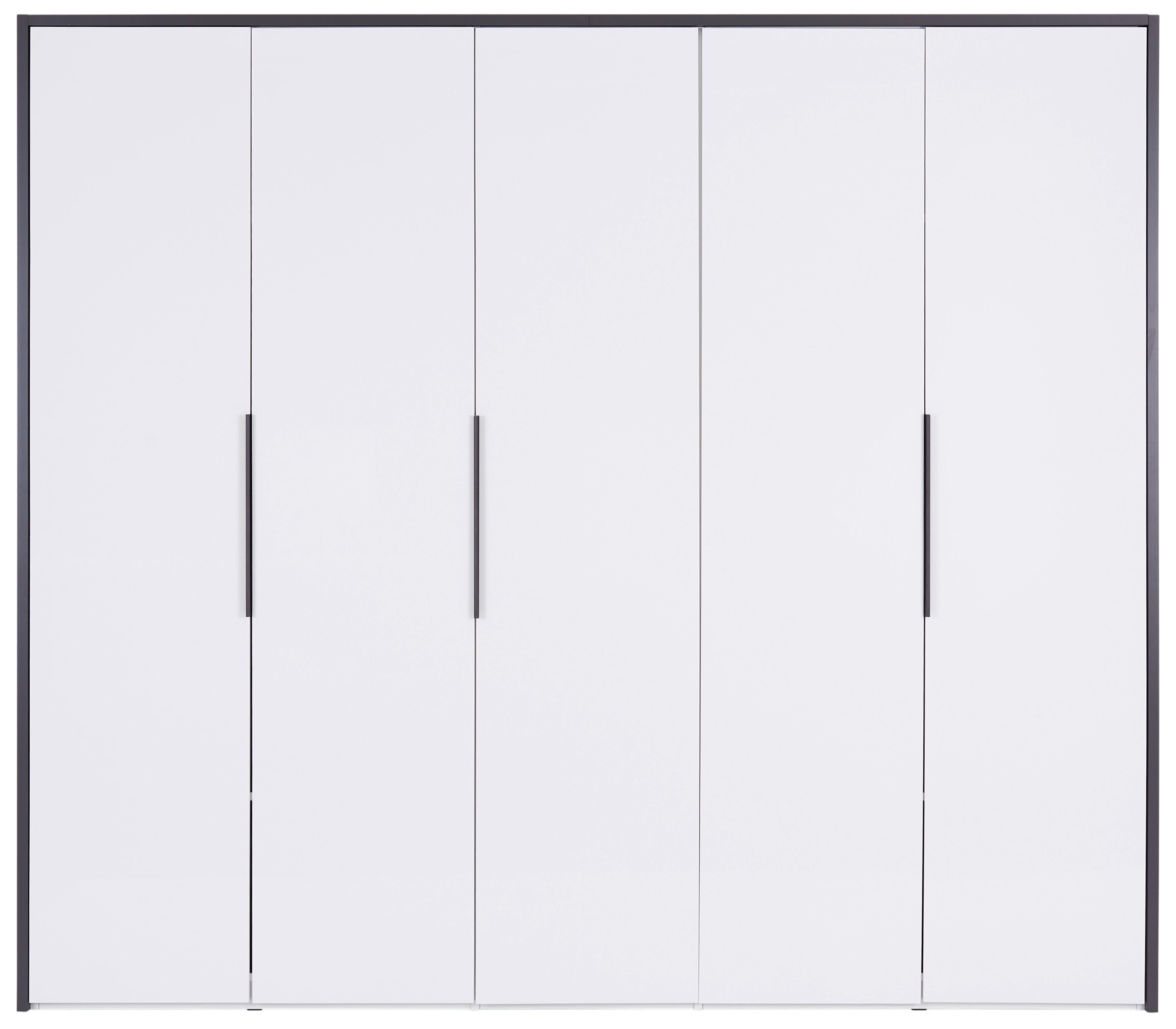 Drehtürenschrank 250 Cm Lucca Weiß - Weiß, MODERN, Holzwerkstoff (250/221/60cm)