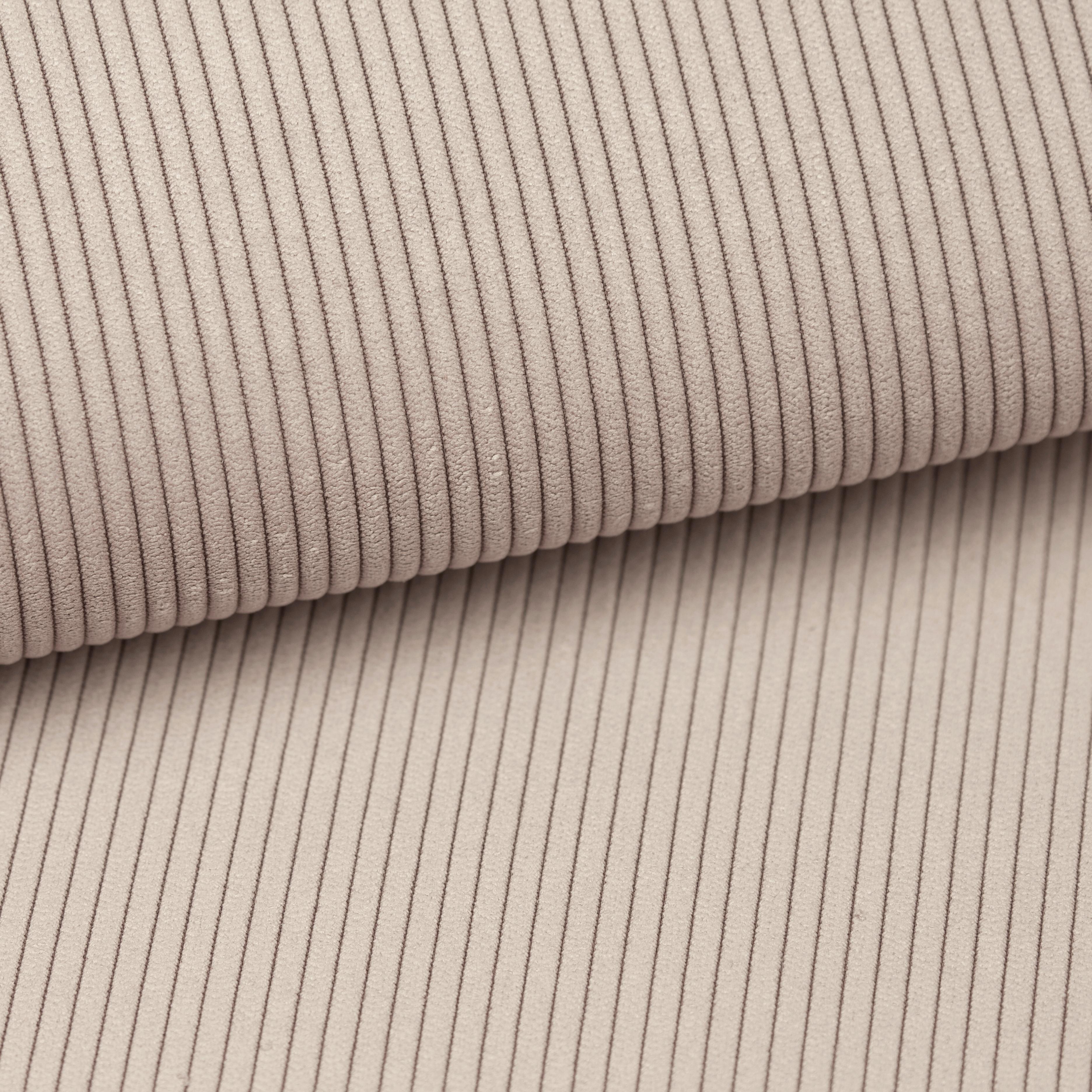 Ecksofa Erno Beige S: 262 cm - Beige/Schwarz, Design, Textil (262/183cm) - MID.YOU