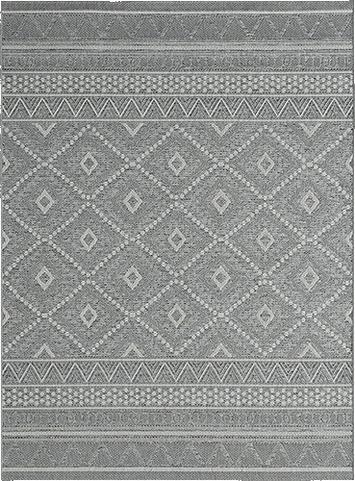 PLOCHO TKANÝ KOBEREC Ottawa 1, 80/200cm, sivá - sivá, Basics, textil (80/200cm) - Mömax