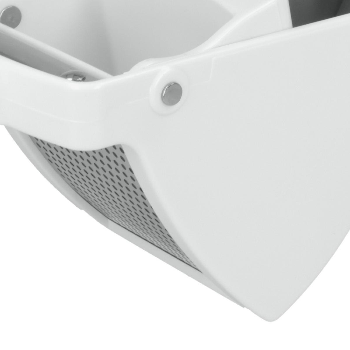 Kartoffelpresse Mika Weiß B/H/T: ca. 10/42,3/12,3 cm - Edelstahlfarben/Weiß, Basics, Kunststoff/Metall (10/42,3/12,3cm) - Metaltex