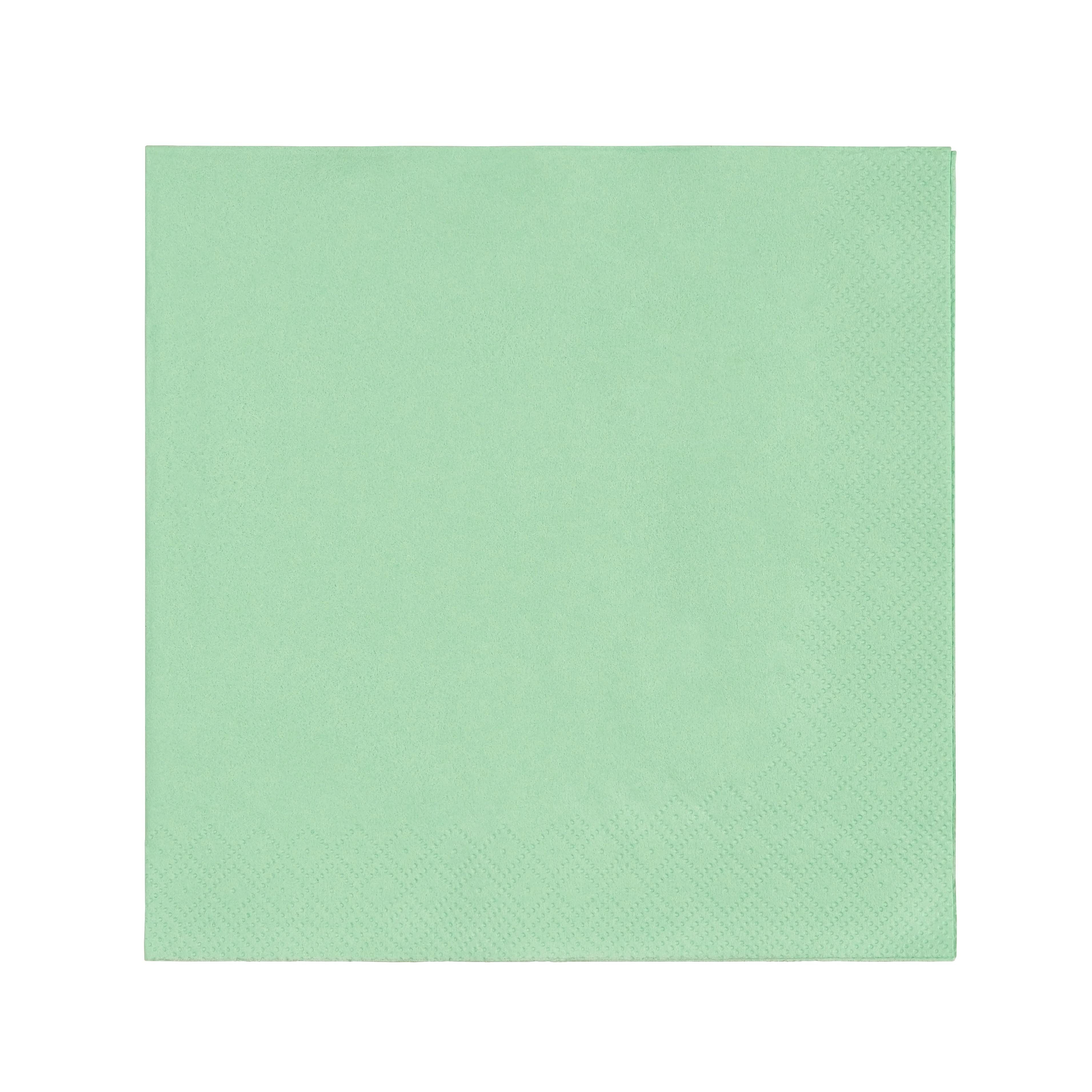 Serviette Lavenia Einfarbig Mintgrün 50 Stk., 33x33 cm - Mintgrün, MODERN, Papier (33/33cm) - Luca Bessoni