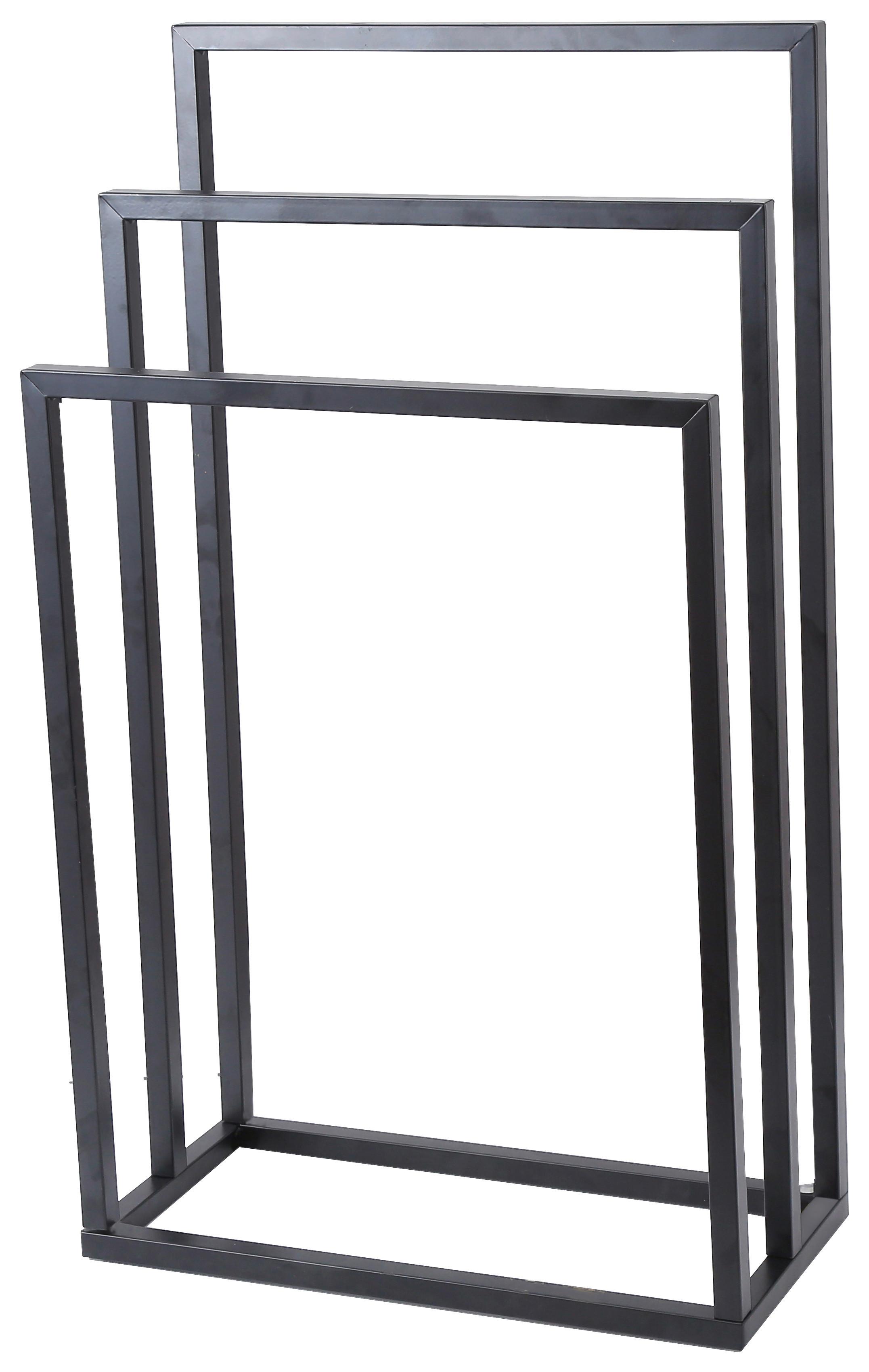 Držiak na uteráky MARINO - čierna, Konventionell, kov (45/85/21cm) - Ondega