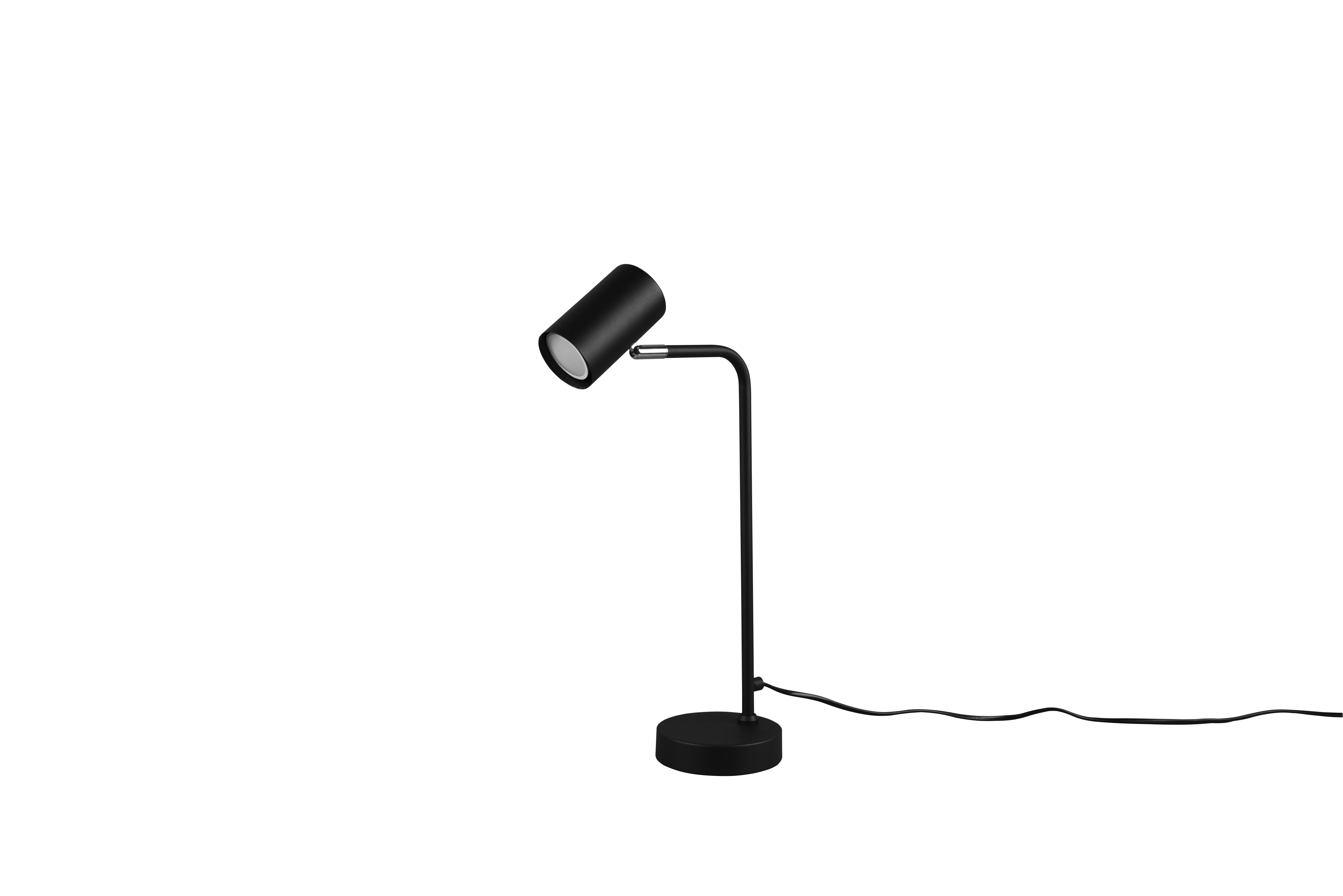 Tischlampe Marley Schwarz mit Kippschalter - Schwarz, Basics, Metall (45/12/25cm) - Trio Leuchten