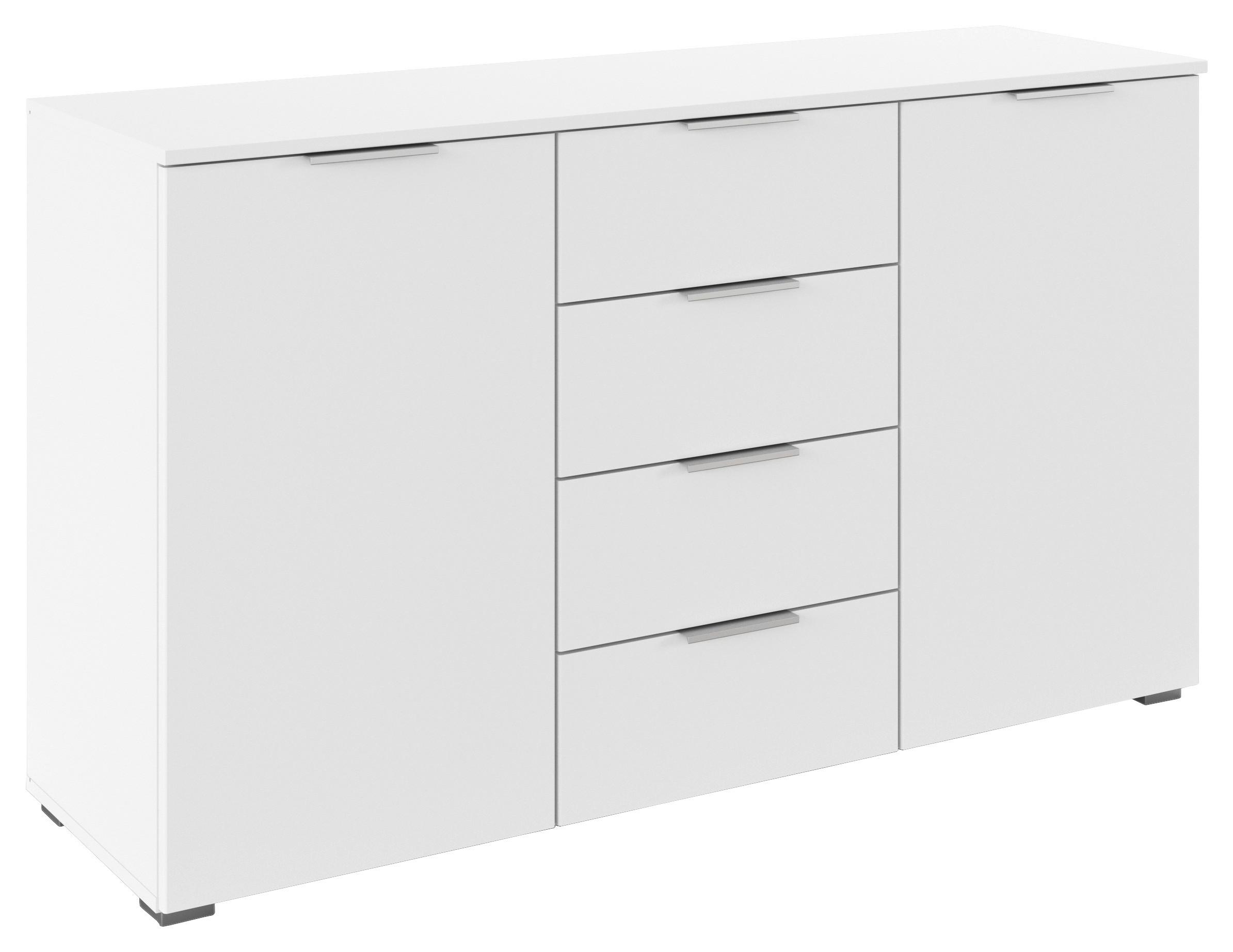 Sideboard Lamella Weiß B: 140 cm