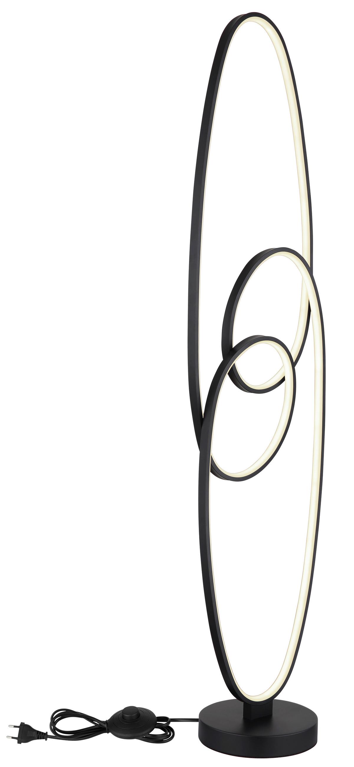 Led Állólámpa 67177-36s Spira - fekete/fehér, Design, műanyag/fém (29/20/122cm) - Globo