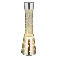 LED-Tischleuchte, Glitzer 2863c Sparkle - Klar/Chromfarben, MODERN, Glas/Metall (12,5/40,6cm) - Globo
