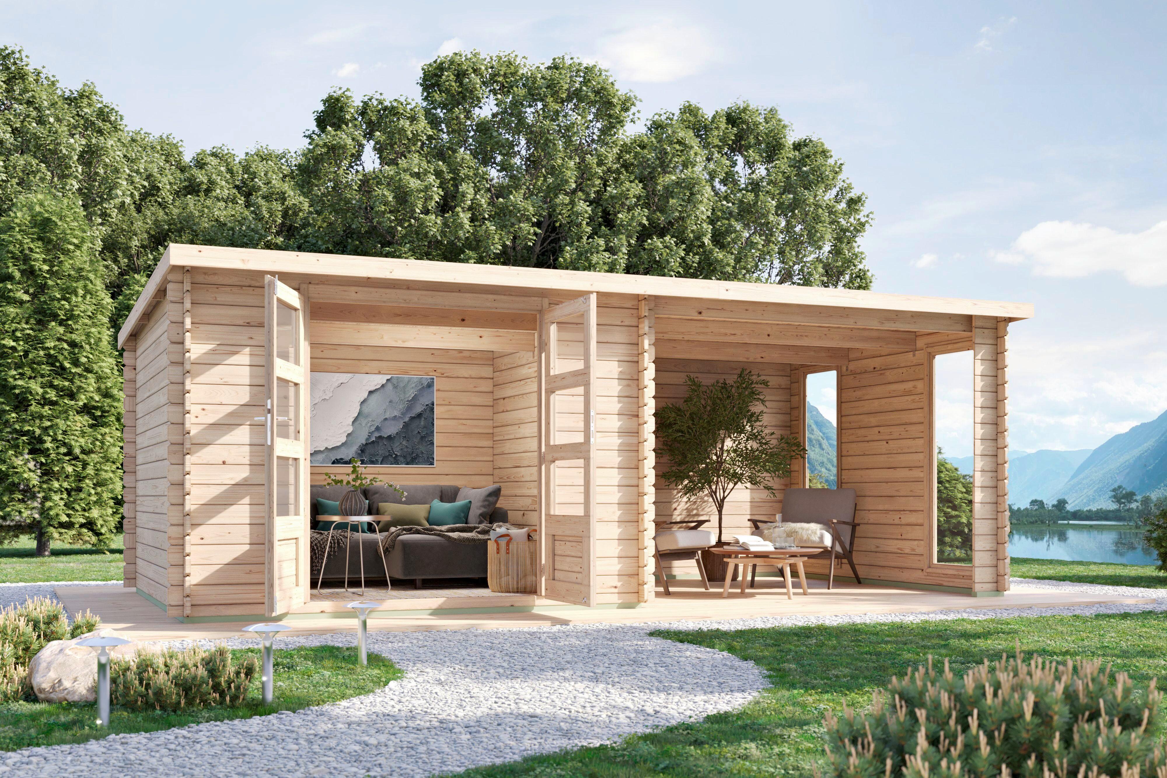 Gartenhaus Tara 40033 TARA - Fichtefarben, Basics, Holz (560/203/297cm)
