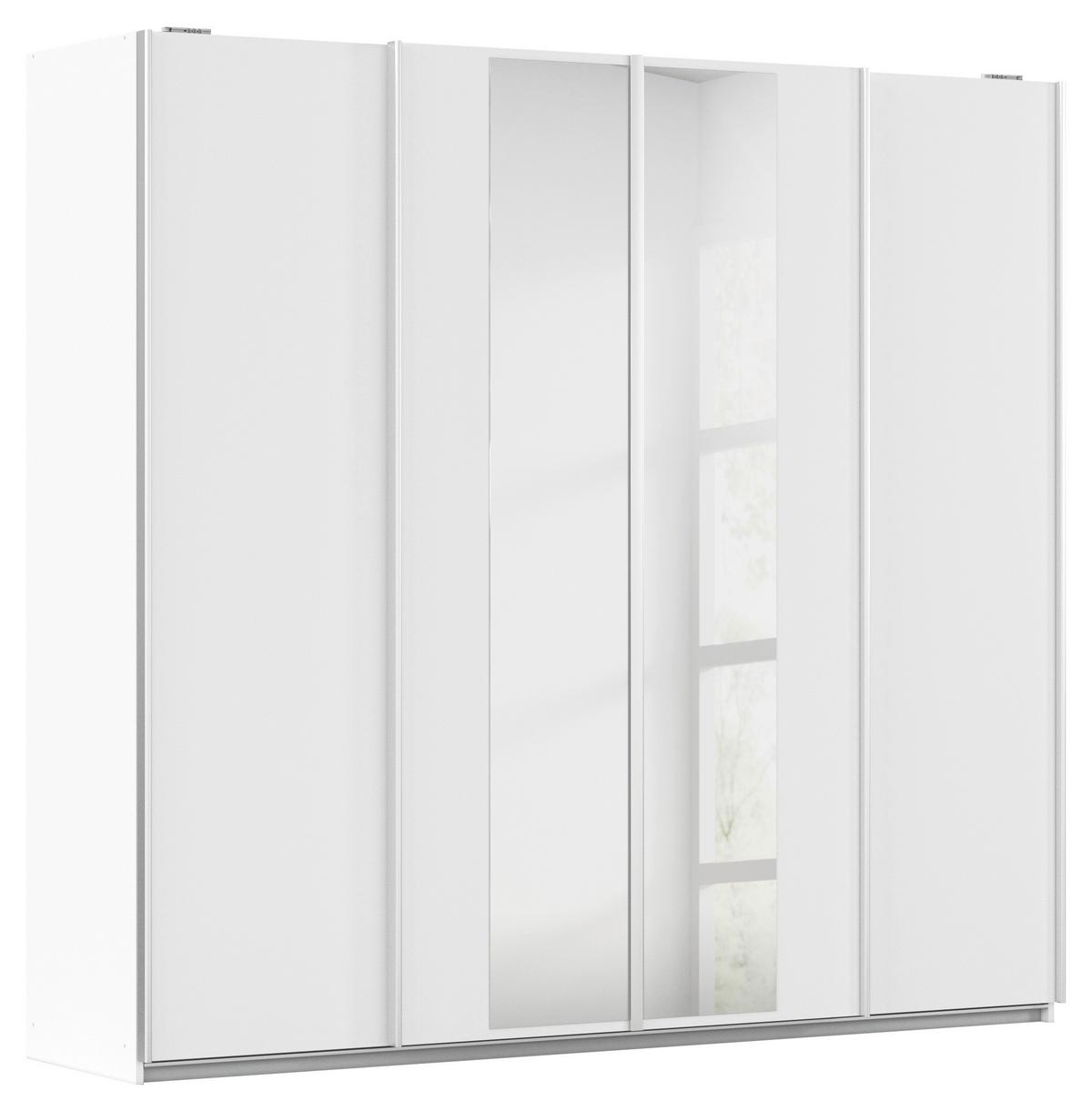 Schwebetürenschrank Altera Weiß B: 226 cm - Klar/Weiß, MODERN, Holzwerkstoff (226/211/62cm) - Rauch Möbel