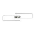 LED-Deckenleuchte Suna - Alufarben/Nickelfarben, MODERN, Kunststoff/Metall (93/22/6,5cm) - Luca Bessoni