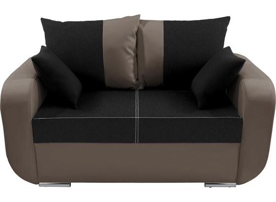 Zweisitzer-Sofa Faro - Chromfarben/Schlammfarben, KONVENTIONELL, Holz/Textil (150/90/92cm) Zweisitzer-Sofa Faro - Chromfarben/Schlammfarben, KONVENTIONELL, Holz/Textil (150/90/92cm)