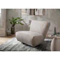 XXL-Sessel Cremallo, Creme B: 95 cm - Creme/Schwarz, Trend, Textil (95/77/94cm) - Livetastic