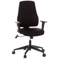 Bürostuhl Pro-Tec 100 mit Armstützen Schwarz - Schwarz, MODERN, Kunststoff/Textil (57/126/45cm) - MID.YOU