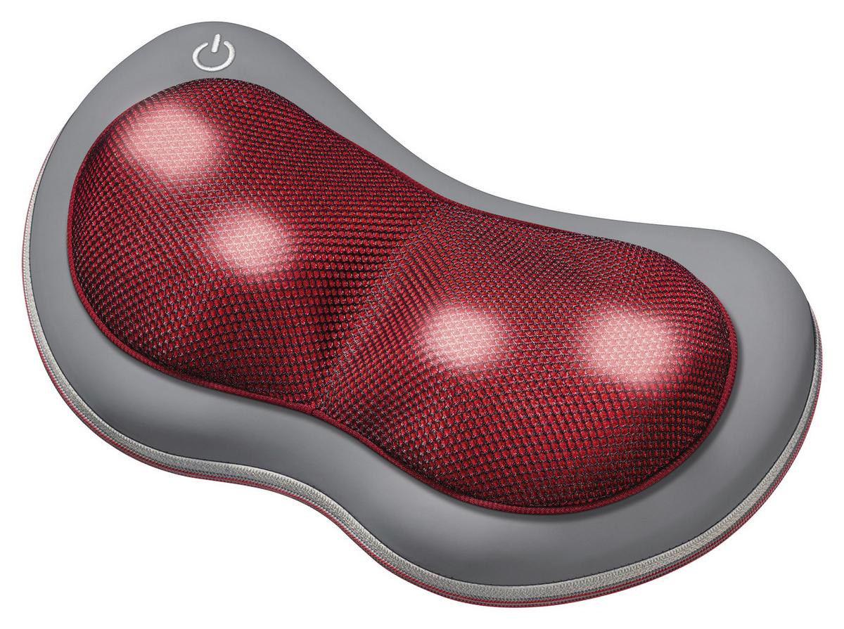 Shiatsu-massagekissen Geeignet Für Rücken, Beine - Grau/Dunkelrot, KONVENTIONELL, Kunststoff (11,5cm) - Beurer