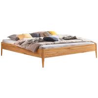 Bett Pieve Buche Dekor, 140x200 - Buchefarben, Basics, Holz (140/200cm) - Hasena