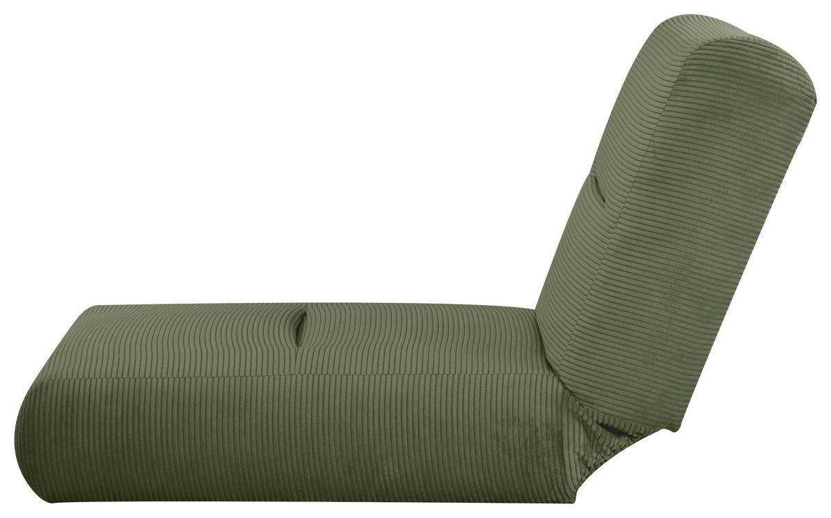 Schlafsessel Luna Olivgrün B: 80 Cm - Olivgrün, Design, Textil (81/88/160cm) - Livetastic