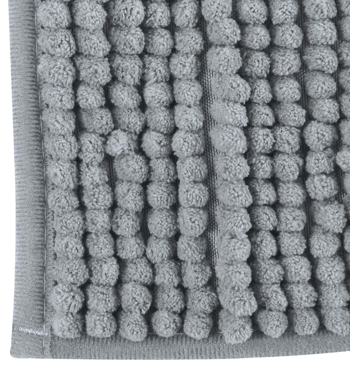 Badteppich Grau 50/80 Cm - Grau, KONVENTIONELL (50/80cm) - Spirella