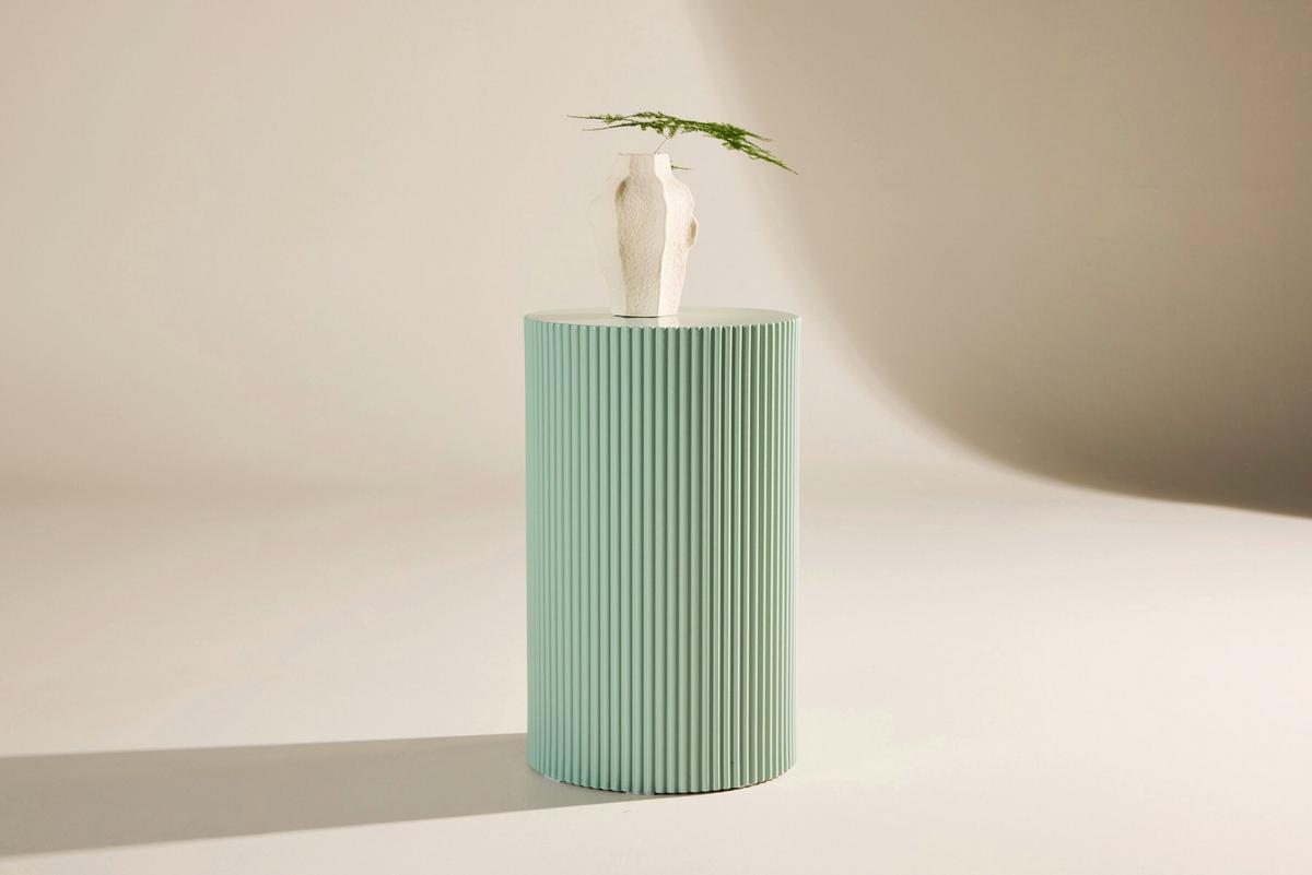 Beistelltisch Lenox Hellgrün DxH: 30,5x50 cm - Hellgrün, MODERN, Holz (30,5/50cm) - Livetastic