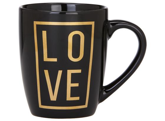 Hrnček Na Kávu Love - čierna/zlatá, Moderný, keramika (8,5/10,5cm) - Mömax modern living Hrnček Na Kávu Love - čierna/zlatá, Moderný, keramika (8,5/10,5cm) - Mömax modern living