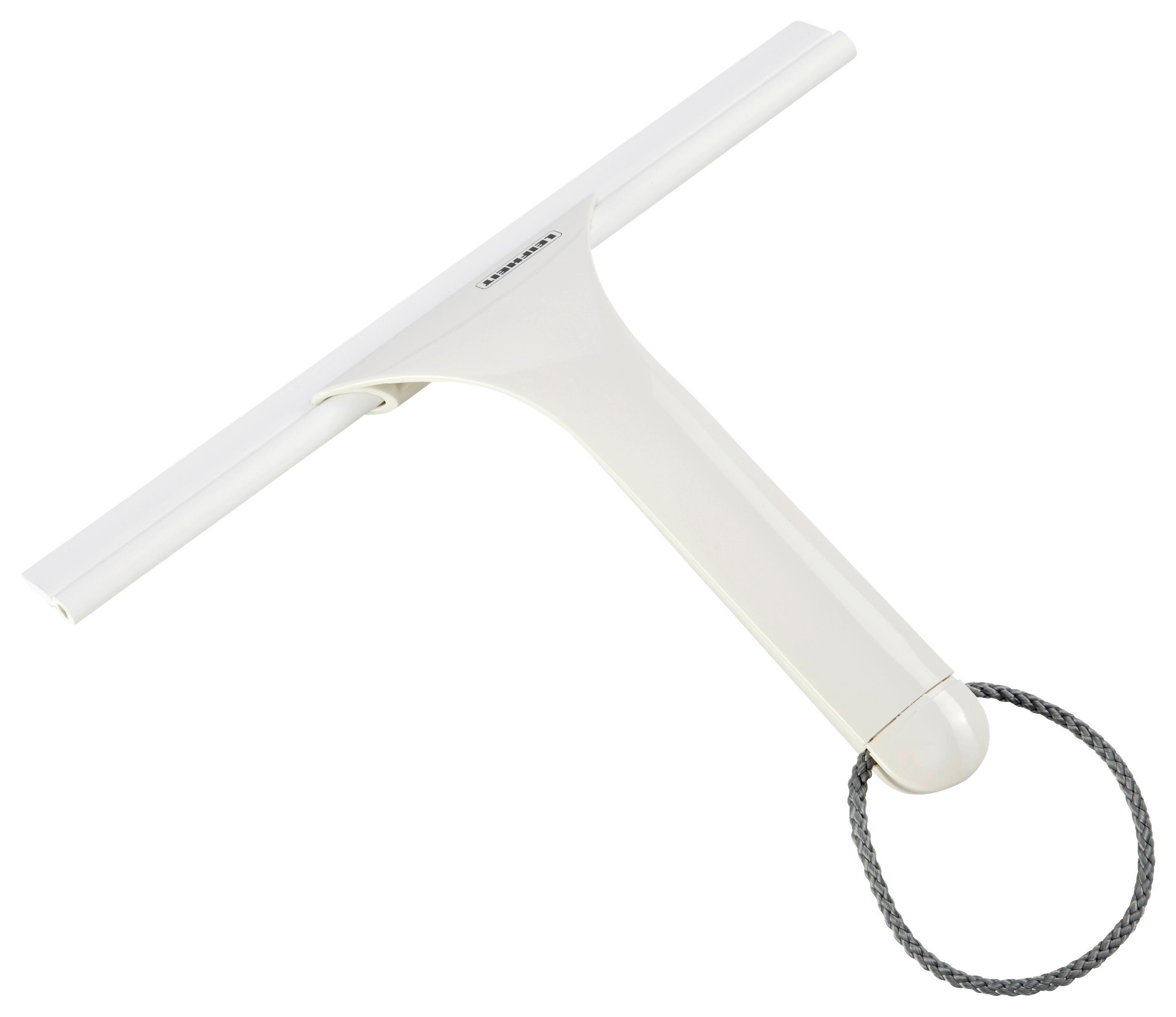 Duschabzieher Cabino Shower Slider, B: 24 Cm - Weiß, Glas/Kunststoff (30/24/4cm) - Leifheit