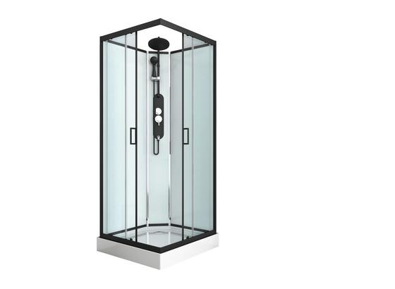 Duschkabine Epic 2 - Schwarz, MODERN, Glas/Metall (90/90/235cm) - Sanotechnik Duschkabine Epic 2 - Schwarz, MODERN, Glas/Metall (90/90/235cm) - Sanotechnik